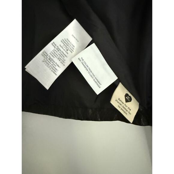 $525 New Madewell Washed Leather Motorcycle Jacket - Black - Small - Picture 10 of 11